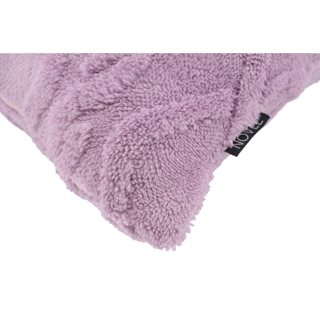 Sierkussen Furry Cross Lila | 45 x 45 cm | Polyester