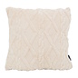 Sierkussen Furry Cross Crème | 45 x 45 cm | Polyester