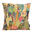 Pink Parrots Kissenbezug | 45x45 cm | Baumwolle/Leinen