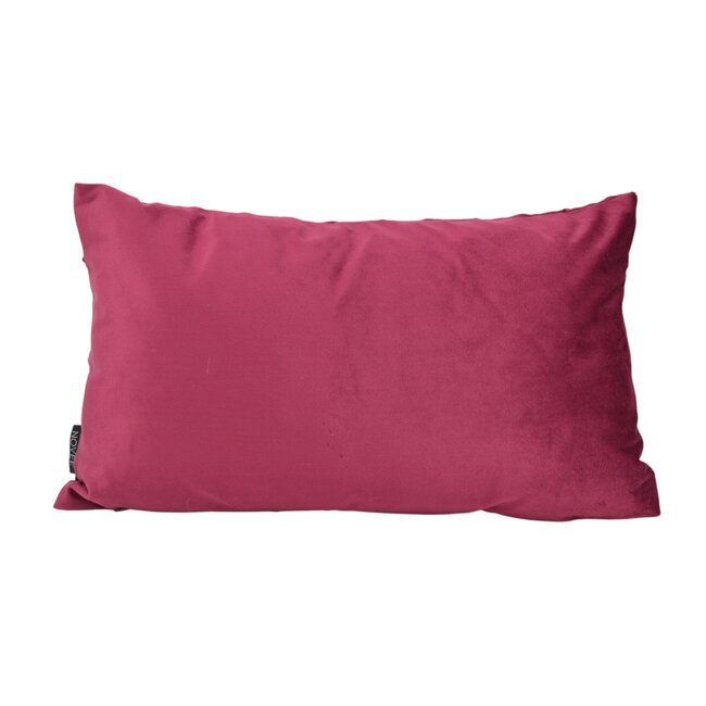Velvet Cross Weinrot Kissenbezug | 30x50 cm | Samt/Polyester