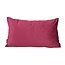 Velvet Cross Wijnrood | 30 x 50 cm | Kussenhoes | Velvet/Polyester