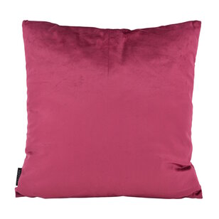 Sierkussen Velvet Cross Wijnrood | 45 x 45 cm | Polyester