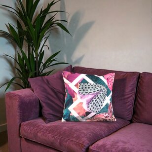 Sierkussen Velvet Butterfly #2 | 45 x 45 cm | Velvet/Polyester