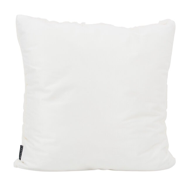 Sierkussen Furry Leaves Crème | 45 x 45 cm | Kussenhoes | Polyester