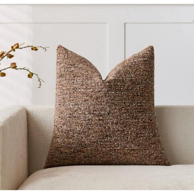 Sierkussen Chenille Bruin/Terra | 45 x 45 cm | Polyester