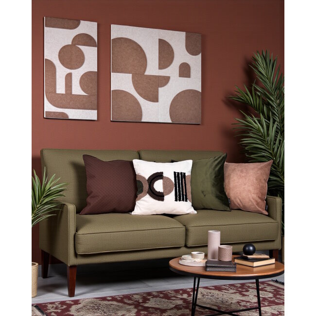 Sierkussen Velvet Olijfgroen | 45 x 45 cm | Velvet/Polyester