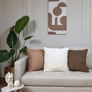 Indico Bruin Kussenhoes | 45x45 cm | Katoen/Polyester