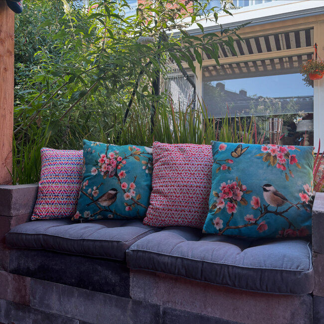 Parus Major #2 Kussenhoes | 45x45 cm | Katoen/Linnen