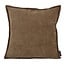 Chenille Piped Bruin | 45 x 45 cm | Kussenhoes | Polyester
