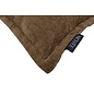Chenille Piped Braun Kissenbezug | 45x45 cm | Polyester