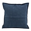 Chenille Piped Blauw Kussenhoes | 45x45 cm | Polyester