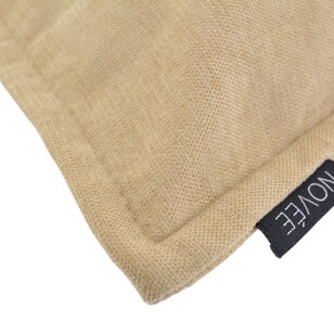 Chenille Piped Beige Kissenbezug | 45x45 cm | Polyester