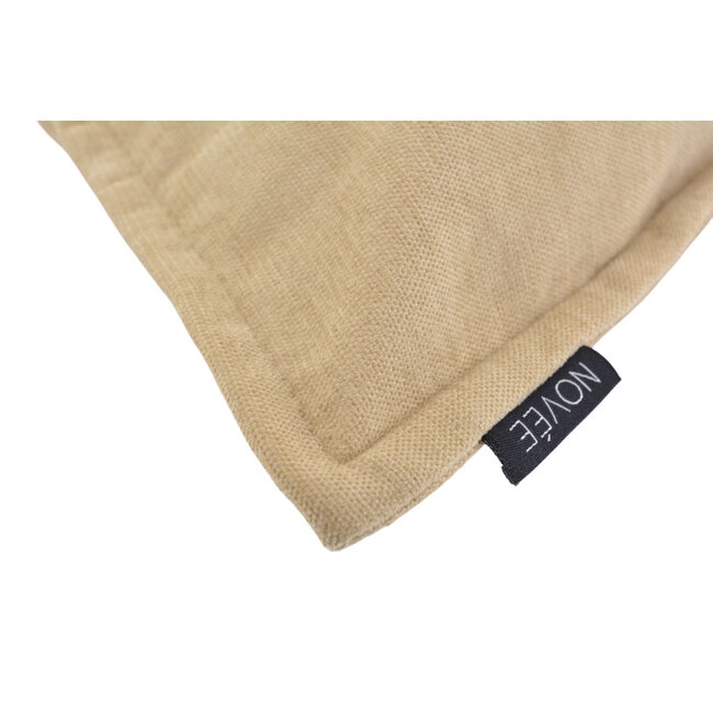 Chenille Piped Beige Kissenbezug | 45x45 cm | Polyester