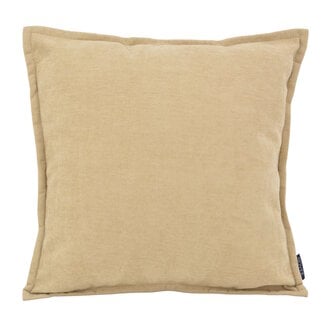 NOVÉE Chenille Piped Beige | 45 x 45 cm | Kussenhoes | Polyester