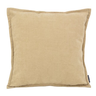 NOVÉE Chenille Piped Beige Kussenhoes | 45x45 cm | Polyester