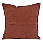 Chenille Piped Roest Kussenhoes | 45x45 cm | Polyester