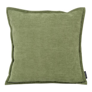 Chenille Piped Groen Kussenhoes | 45x45 cm | Polyester