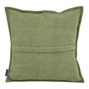 Chenille Piped Groen Kussenhoes | 45x45 cm | Polyester