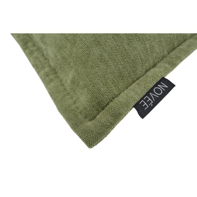 Chenille Piped Grün Kissenbezug | 45x45 cm | Polyester