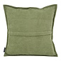 Sierkussen Chenille Piped Groen | 45 x 45 cm | Polyester