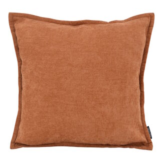NOVÉE Chenille Piped Terra | 45 x 45 cm | Kussenhoes | Polyester