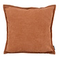 Chenille Piped Terra Kussenhoes | 45x45 cm | Polyester