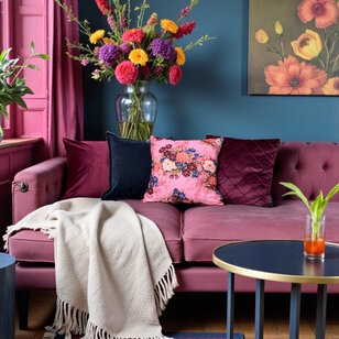 Velvet Wijnrood Kussenhoes | 45x45 cm | Polyester
