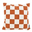 Bouclé Checker Terra Kussenhoes | 45x45 cm | Katoen/Polyester