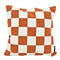 Bouclé Checker Terra Kissenbezug | 45x45 cm | Baumwolle/Polyester