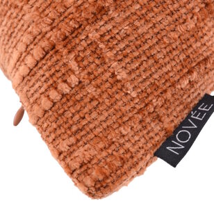 Chenille Stripe Terra Kussenhoes | 45x45 cm | Polyester