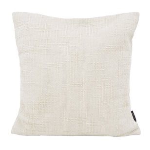 Chenille Stripe Crème Kussenhoes | 45x45 cm | Polyester