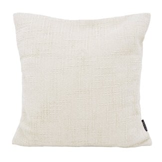 NOVÉE Chenille Stripe Crème | 45 x 45 cm | Kussenhoes | Polyester
