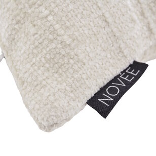 Chenille Stripe Crème Kussenhoes | 45x45 cm | Polyester