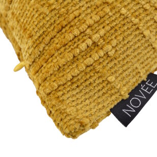 Chenille Stripe Geel Kussenhoes | 45x45 cm | Polyester