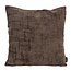 Sierkussen Chenille Stripe Bruin | 45 x 45 cm | Polyester