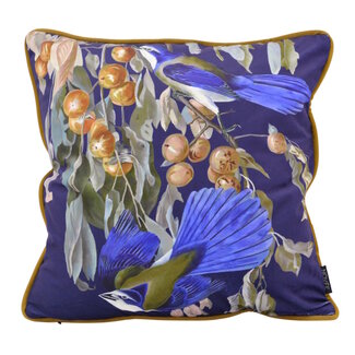 NOVÉE Midnight Birds Kissenbezug | 45x45 cm | Samt/Polyester