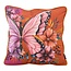 NOVÉE Butterfly Bloom Kissenbezug | 45x45 cm | Samt/Polyester