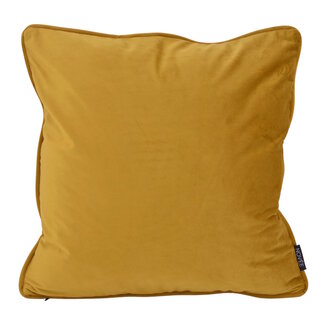 NOVÉE Velvet Essential Okergoud Kissenbezug | 45x45 cm | Samt/Polyester