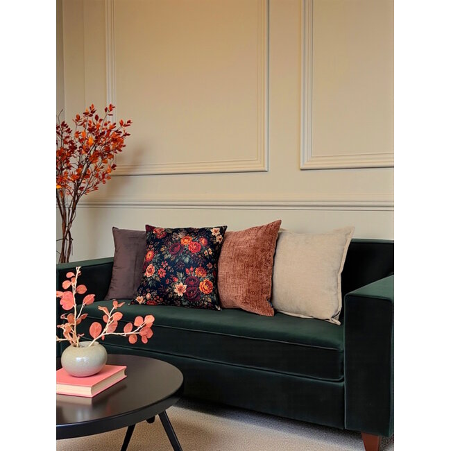 Sierkussen Mayra Flowers | 45 x 45 cm | Katoen/Polyester