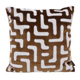 Elegance Bruin Kussenhoes | 45x45 cm | Velvet/Polyester