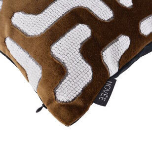 Sierkussen Elegance Bruin | 45 x 45 cm | Velvet/Polyester