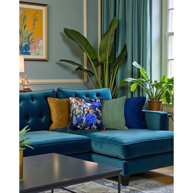 Corduroy Knit Groen | 45 x 45 cm | Kussenhoes | Polyester