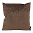 NOVÉE Abstract Velvet Bruin Kussenhoes | 45x45 cm | Velvet/Polyester