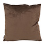 Abstract Velvet Bruin Kussenhoes | 45x45 cm | Velvet/Polyester