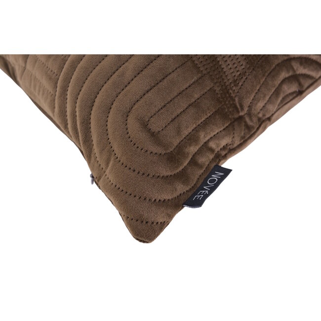 Abstract Velvet Bruin | 45 x 45 cm | Kussenhoes | Velvet/Polyester