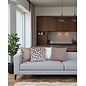 Chenille Stripe Crème Kussenhoes | 45x45 cm | Polyester