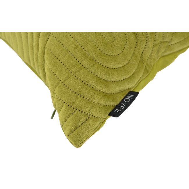 Abstract Velvet Pistache Kussenhoes | 45x45 cm | Velvet/Polyester