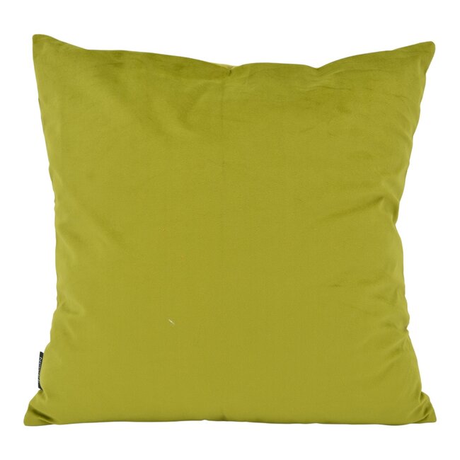 Abstract Velvet Pistache Kussenhoes | 45x45 cm | Velvet/Polyester