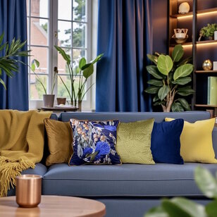 Abstract Velvet Pistache Kussenhoes | 45x45 cm | Velvet/Polyester