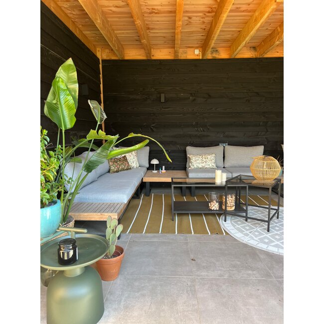 Mae Bloom Crème - Outdoor Kussenhoes | 30x50 cm | Katoen